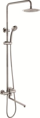 Душевая система со смесителем и тропическим душем из нержавеющей стали SUS304, сатин L72403-2 Ledeme
