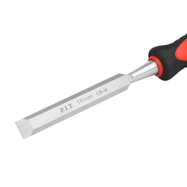Стамеска по дереву плоская CONTROL HCHW01-0016,16 мм, 265х135 мм, 28°, 200 г, удар, CR-V PIT HCHW01-0016