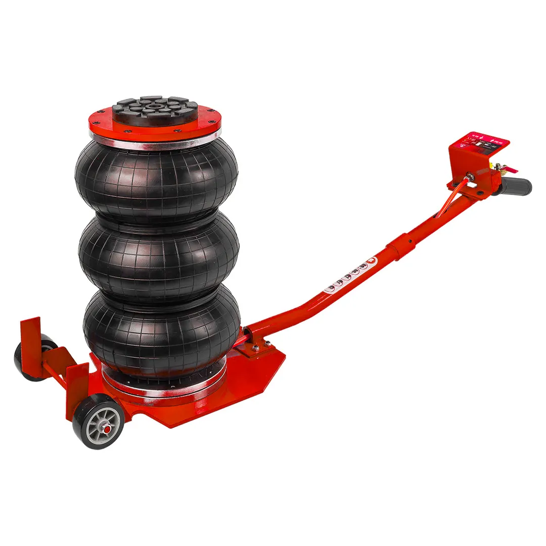 Домкрат подкатной пневматический 3 т, 145-400 мм, Ø255 мм Partner PA-TRA1723