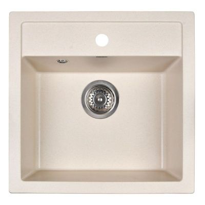 Мойка кухонная из мраморной крошки, cream, Wisent W510-30