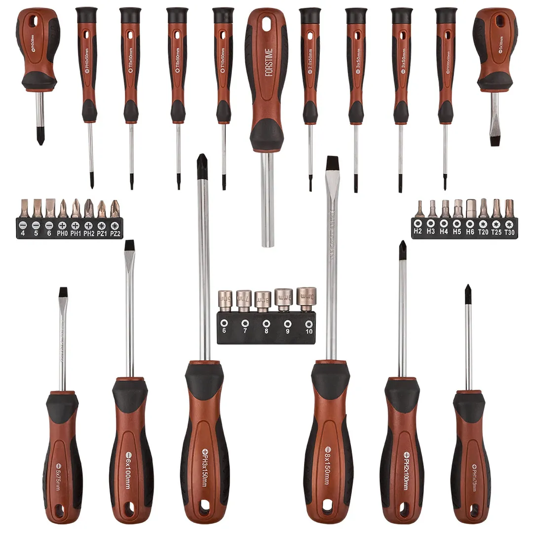 Набор отверток в комплекте с битами 39 пр FORSTIME FT-7039