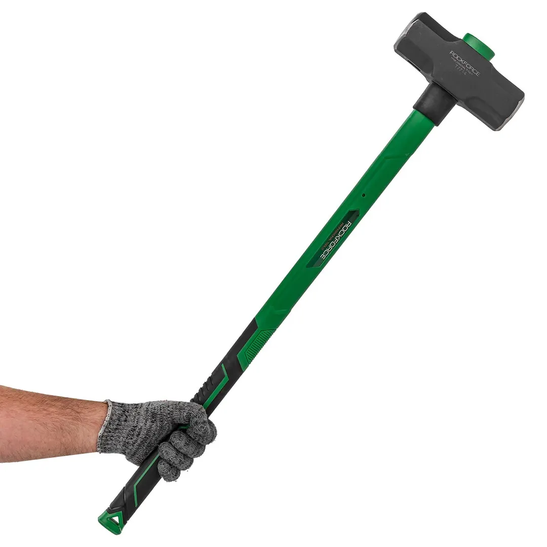 Кувалда 6,35 кг, с фиберглассовой ручкой и резиновой противоскользящей накладкой, L800 мм RockForce RF-T7714