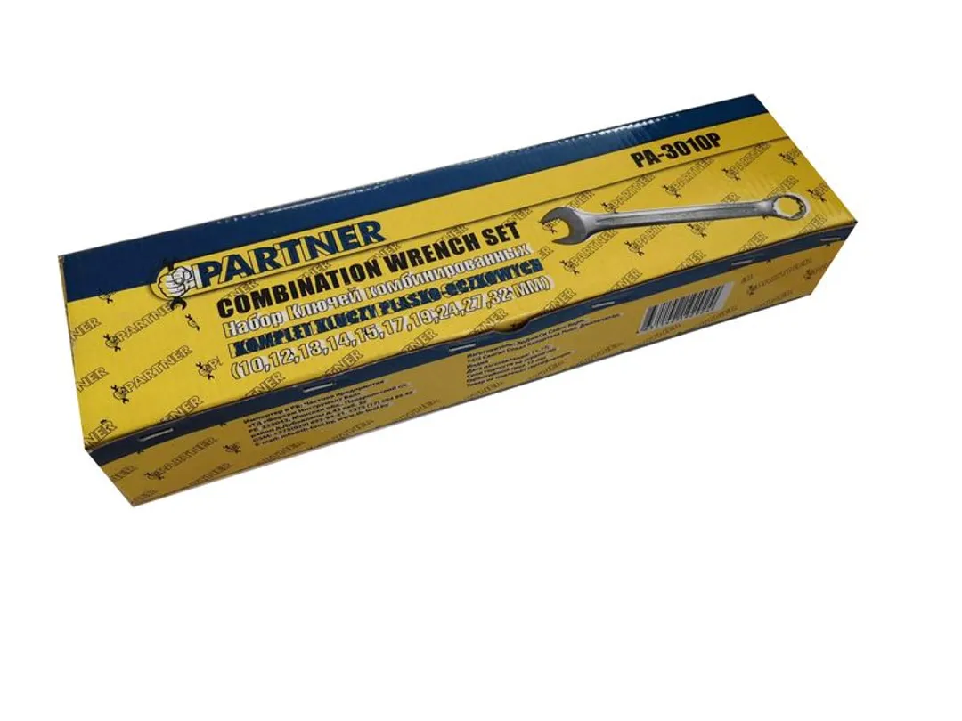 Набор ключей комбинированных 10 пр. 10-32 мм Partner PA-3010P