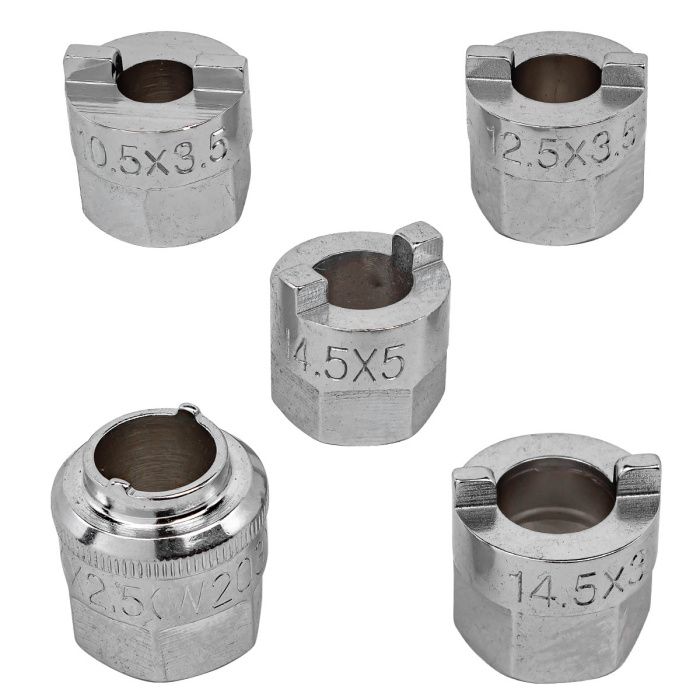 Головки для разборки стоек амортизаторов, набор 5 пр. Forsage F-904T1A