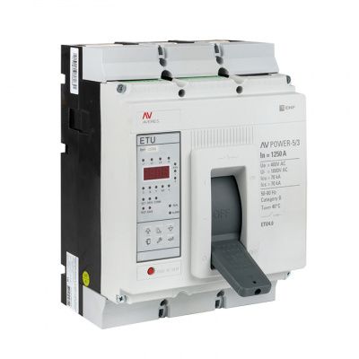 Автоматический выключатель AV POWER-5/3 1250А 70kA ETU4,0 EKF AVERES mccb-53-1250M-4.0-av