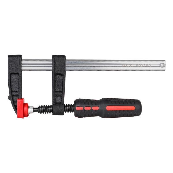 Струбцина винтовая ADVANCE HCLF01-0150, 150 мм, тип F, 50х140 мм, 1500 Н, сталь/чугун PIT HCLF01-0150