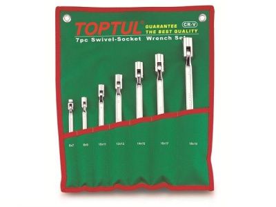 Набор торцевых шарнирных ключей 6-19 мм. 7 пр. Toptul GAAA0704