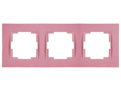 Рамка 3-ая горизонтальная розовая, RITA, Mutlusan 22208001311