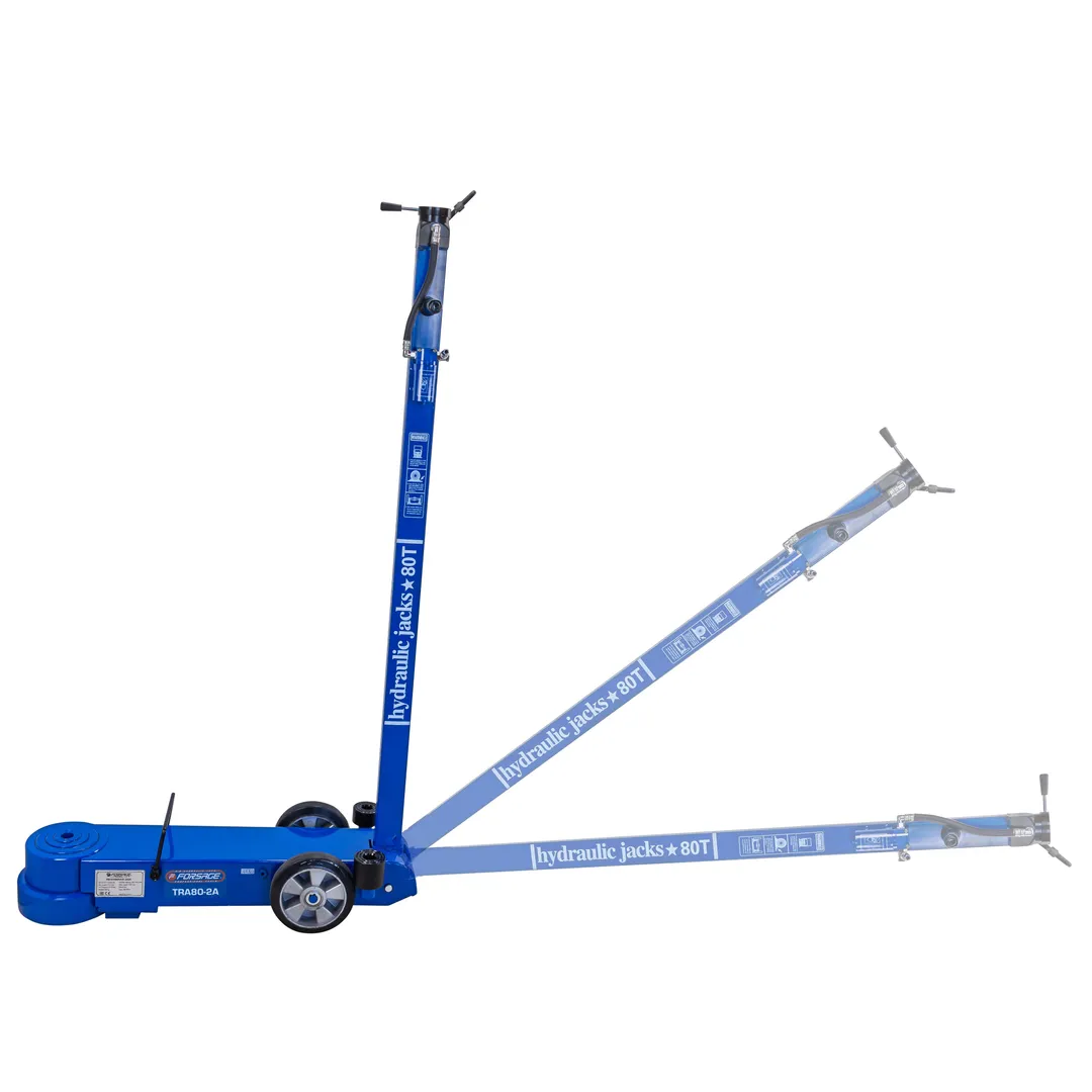 Домкрат подкатной пневмогидравлический 80 т, 210-620 мм Forsage F-TRA80-2A (из 2-ух частей)