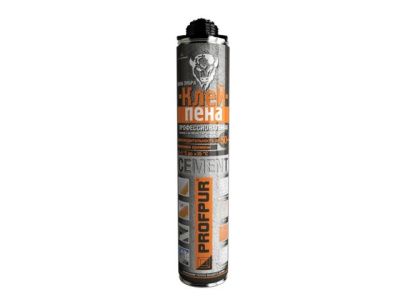 Клей-пена полиуретановая професс. CEMENT 850 мл PROFPUR 4814016005142