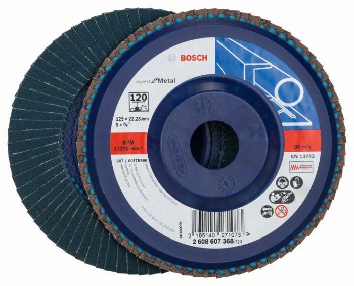 Лепестковый шлифкруг X551 125x22,23 мм, P40, Expert for Metal Bosch 2608607365