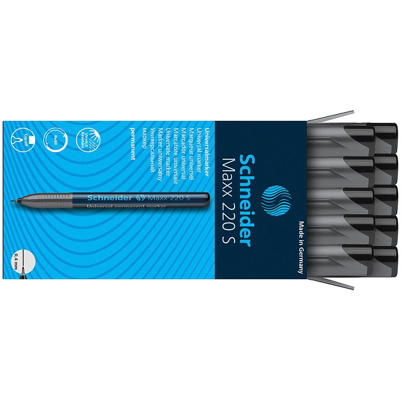 Маркер перманентный "Schneider Maxx 220 S", черный