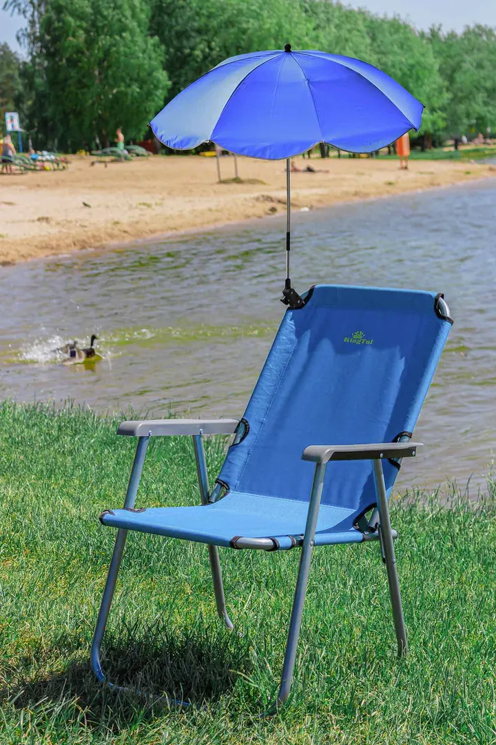 Кресло складное для кемпинга в комплекте с зонтом, 54х45х85 см KINGTUL KT-SP-131Z