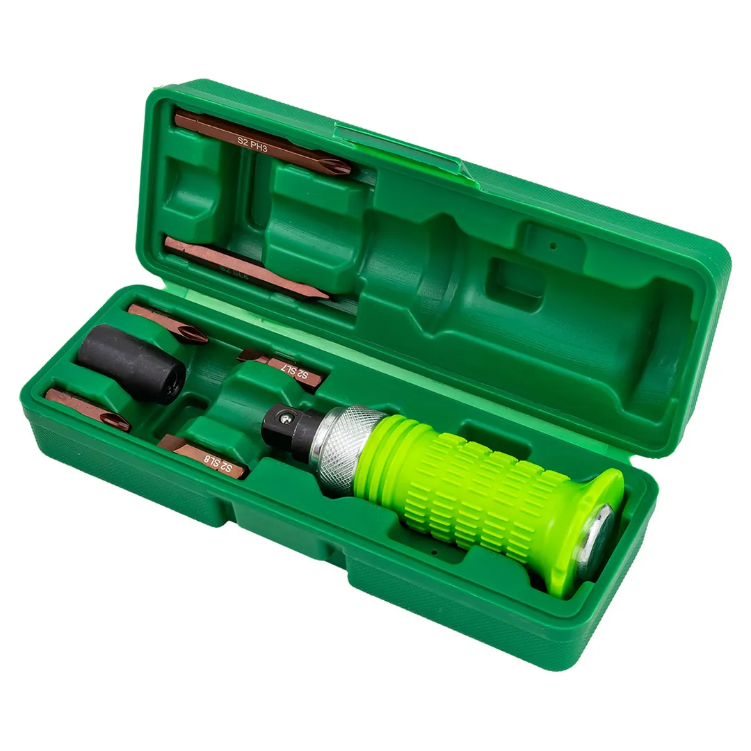 Отвертка ударная с набором бит и адаптером 8 пр Forsland Forsland-5064S