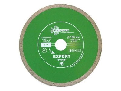 Алмазный круг 180х25,4 мм по керамике сплошн.ультратонкий Hot Press 1.8мм Trio-Diamond EG354