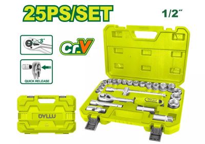 Набор инструментов 1/2" DYLLU DTST2D25 (25шт)