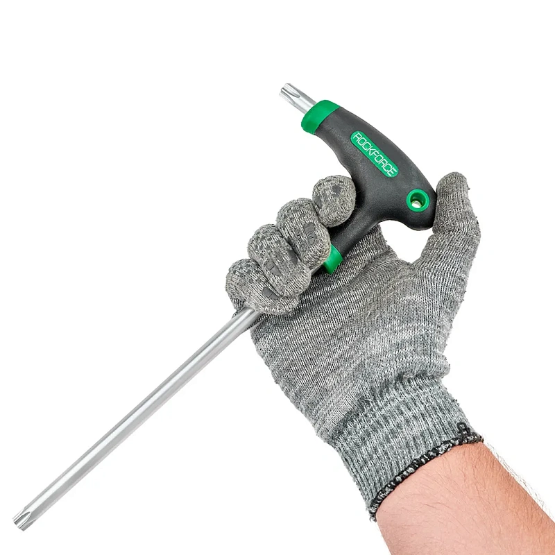 Набор ключей T-образных TORX TR (с отверстием) Т10-Т50 9 пр RockForce RF-2097