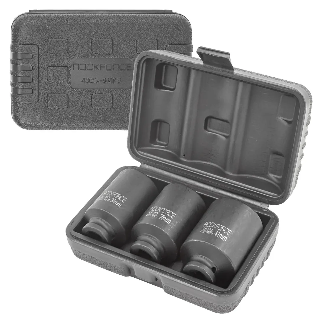 Набор головок ударных глубоких 3 пр. 1/2'', 12-гр. 34, 36, 41 мм RockForce RF-4035-9MPB