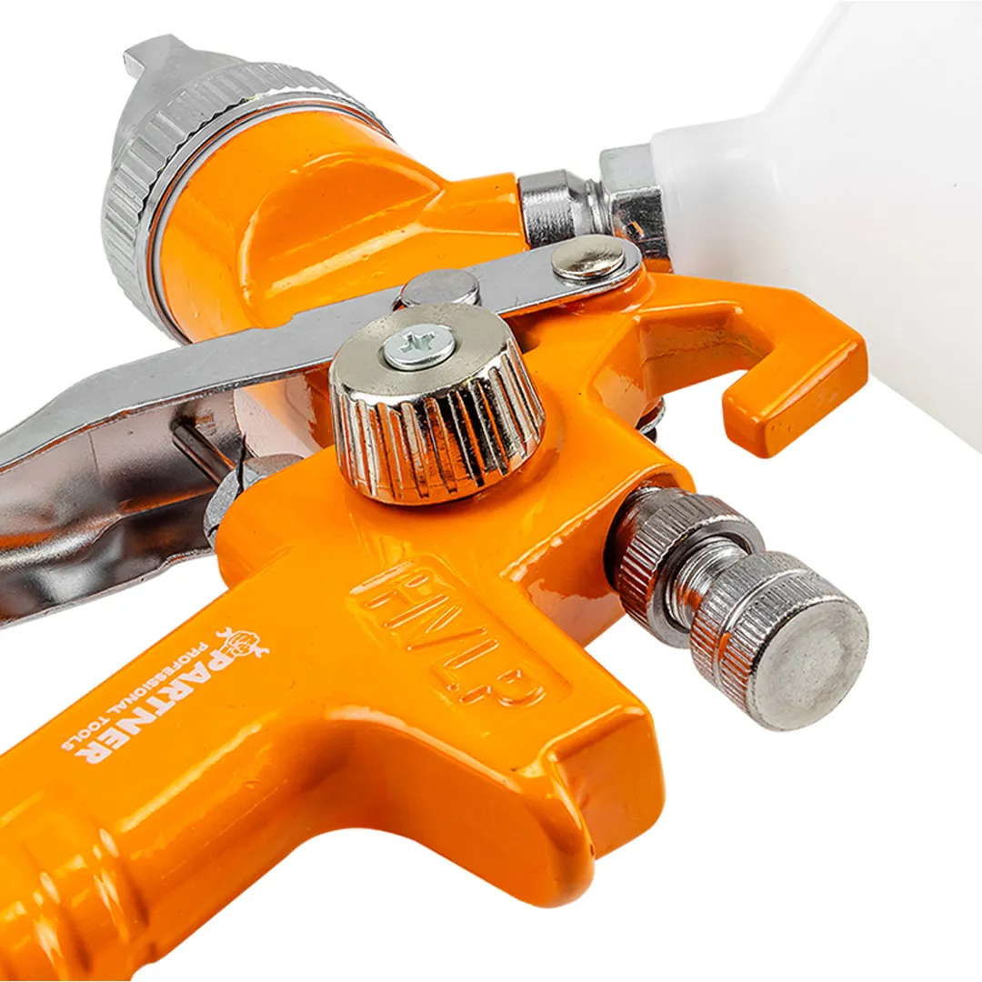 Краскораспылитель с верхним пластиковым бачком бачок 600 мл, сопло 1.7 мм Partner PA-H-827-3V