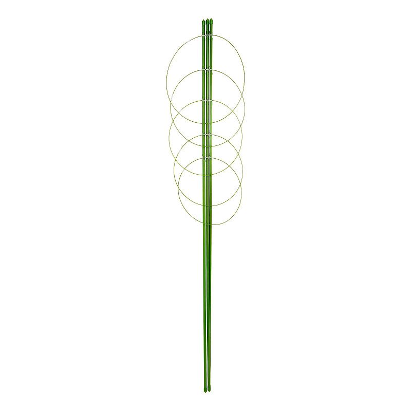 Поддержка для растений круглая H 150 см, металл в пластике, 5 колец Palisad 644045