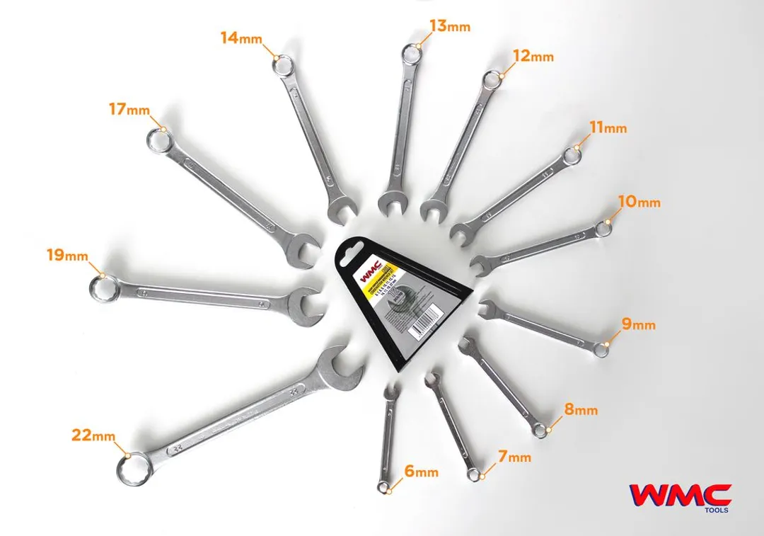 Набор ключей комбинированных 12 пр. 6-22 мм WMC TOOLS WMC-5123