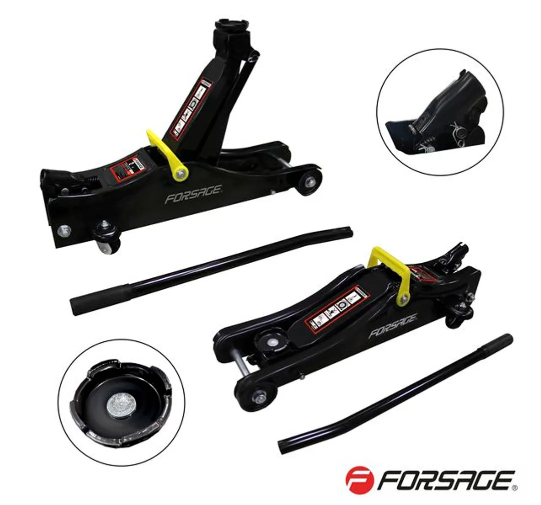 Домкрат подкатной гидравлический 2 т, низкопрофильный, 80-380 мм Forsage F-TA820037