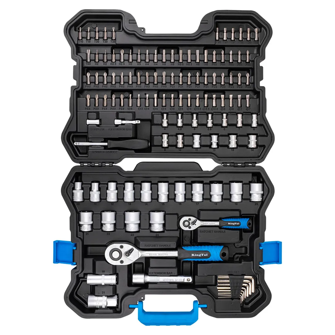 Набор инструментов 115 пр 1/4''&1/2'' 6-гр KINGTUL KT-41151-5