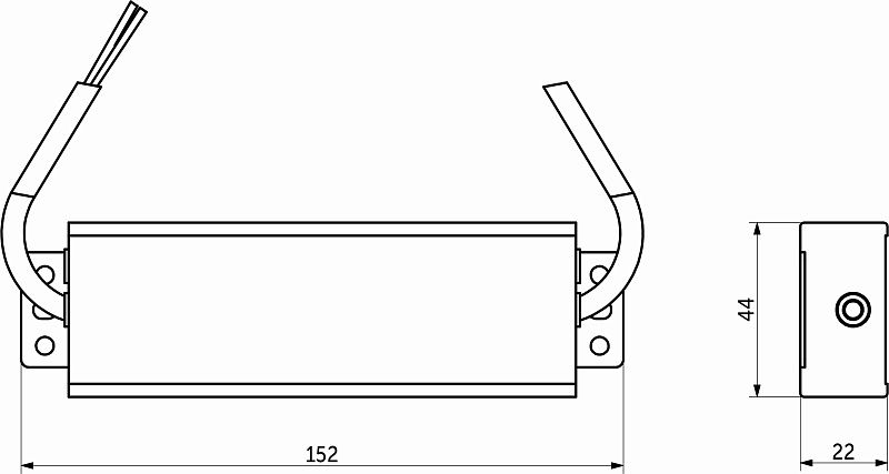 Блок питания Aqua 60W/24V, IP67, водонепроницаемый, AKS 115429