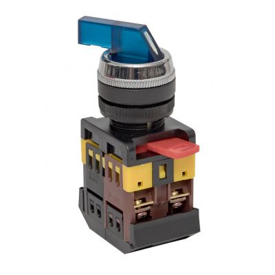 Переключатель ANLC-22 2P синий с подсветкой 380В NO+NC EKF PROxima psw-anlc-2p-b-380
