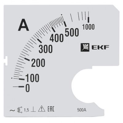 Шкала сменная для A961 500/5А-1,5 EKF PROxima s-a961-500
