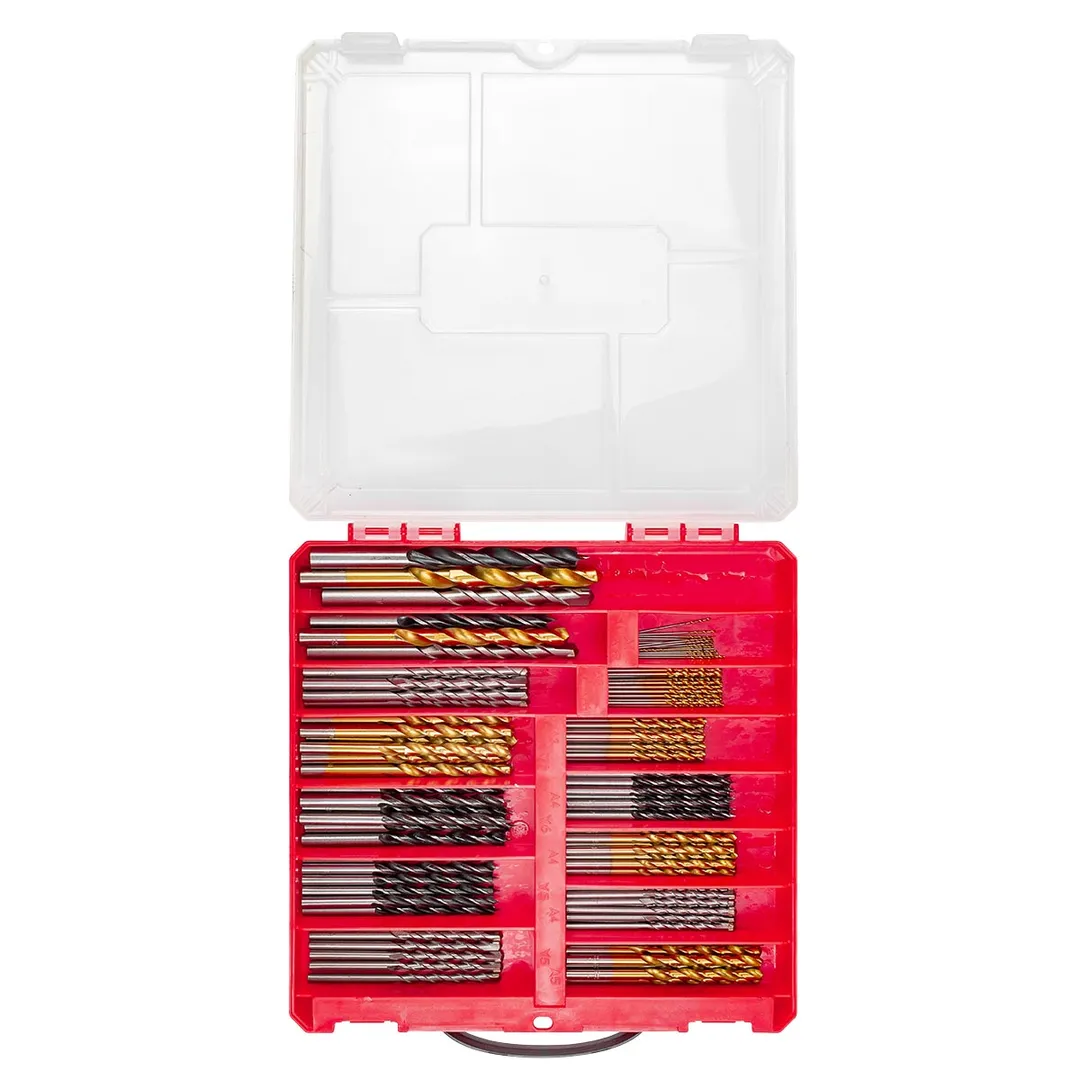 Комбинированный набор сверл 130 пр. по металлу: 1-6, 8, 10 мм, по бетону: 4-6, 8, 10 мм, по дереву: 4-6, 8, 10 мм ForceKraft FK-924U130