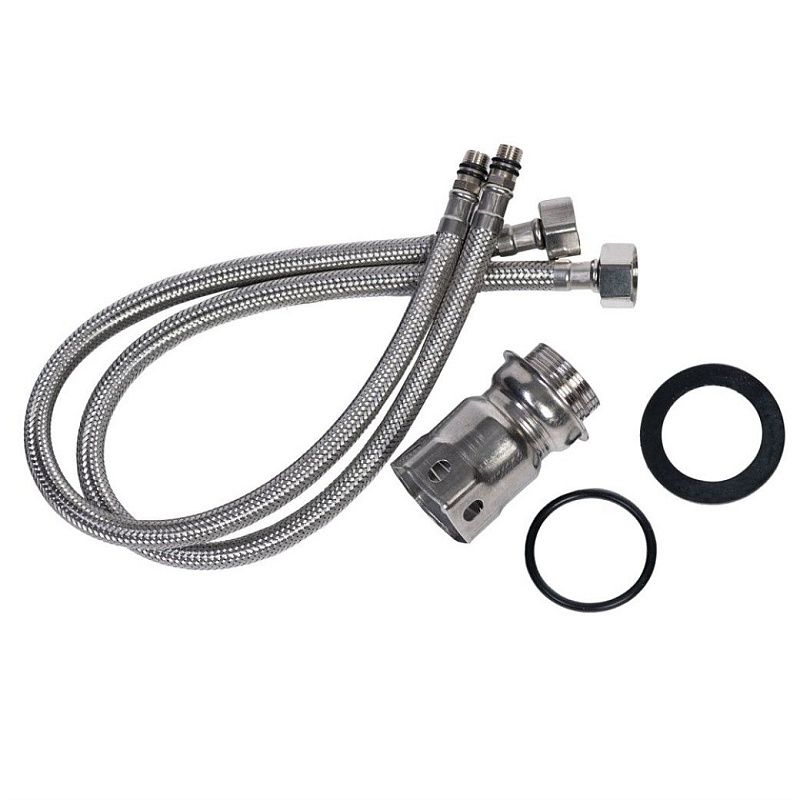 Смеситель для кухни, нержавеющая сталь, крем Wisent WP49-098-3-30