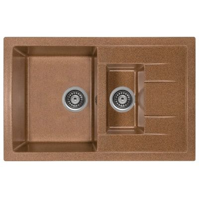 Мойка кухонная из мраморной крошки, терракот, C10-23 Gerhans