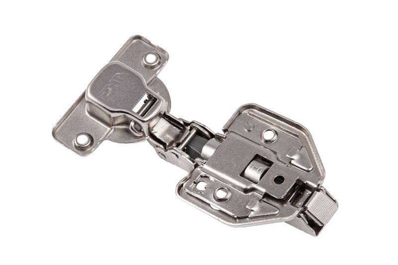 Петля накладная с доводчиком 48мм h0 clip-on 3D (саморезы, заглушки) AKS PLUS 62797