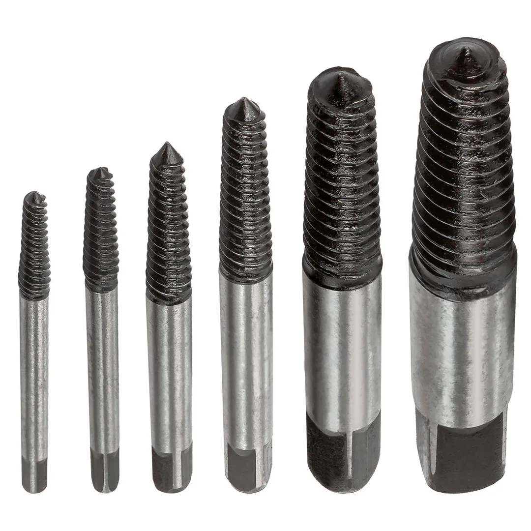 Набор экстракторов резьбы 6 пр М3-М25, Ø:3-6 мм, 6-8 мм, 8-11 мм, 11-14 мм, 14-18 мм, 18-22 мм, ''мелкий шаг'' ForceKraft FK-63005A