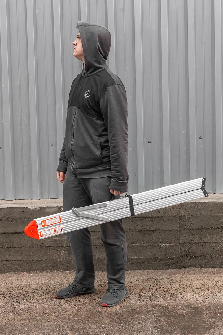 Стремянка складная алюминевая бытовая, 3 ступени Forsage F-TL603-3