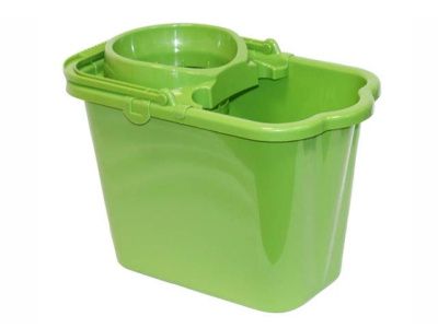Ведро пласт. 9,5 л с отжимом, зеленый IDEA М2421