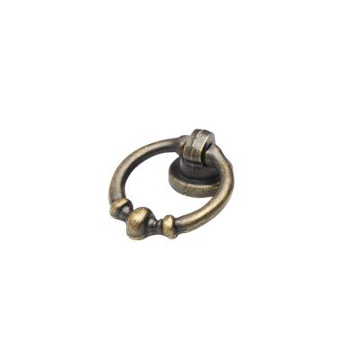 Ручка меб. кнопка мет. CIRCLE античная латунь AKS 93211