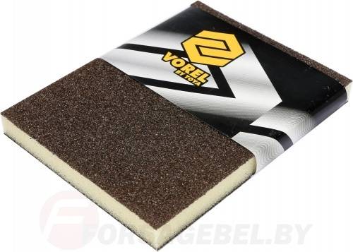Губка шлифовальная с двусторонним покрытием P100 Vorel 07913