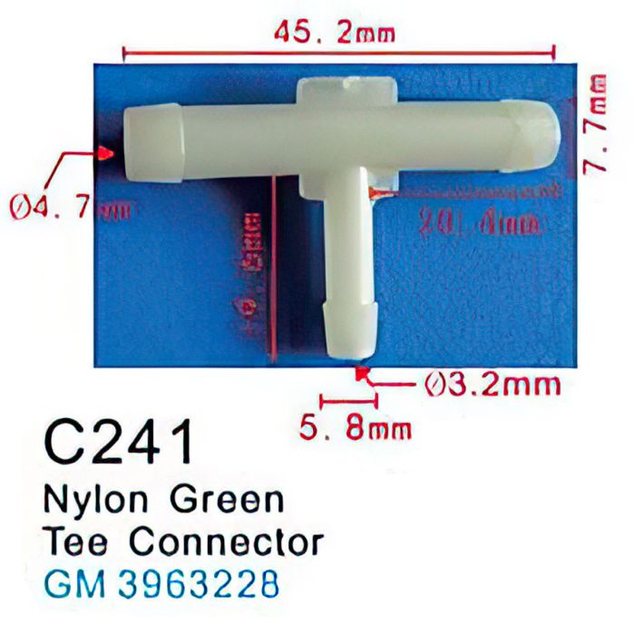 Клипса для крепления внутренней обшивки а/м GM пластиковая, 100 шт Forsage C0241(GM)