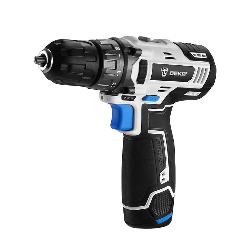 Дрель-шуруповерт аккумуляторная GCD12DU3 SNOW WHITE SET1 DEKO 063-4170