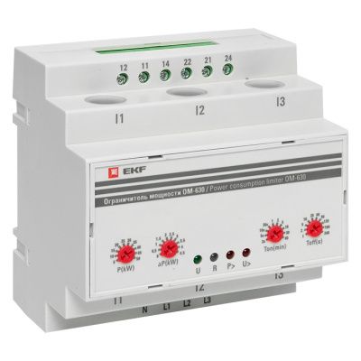 Ограничитель мощности 3-фазный ОМ-630 EKF PROxima rel-pl-630