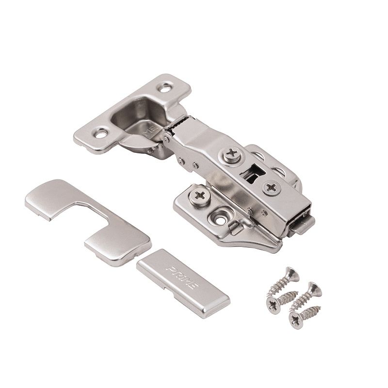 Петля накладная без пружины 45мм h0 clip-on 3D, саморезы, заглушки, упак 2 шт., PRIME by AKS 112706