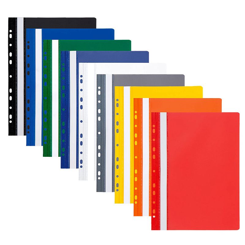 Папка-скоросшиватель с перфорацией "Panta Plast ECO", А4, зеленый