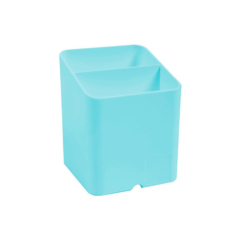 Подставка для канцелярских мелочей "Aquarel", 74x74x93 мм, зеленая пастель