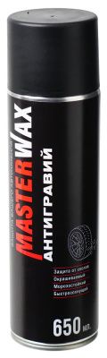 Антигравий алкидно-уретановый MasterWax аэрозоль 650 мл черный