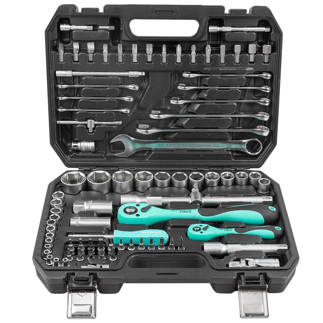 Набор инструментов PROFI 82 пр. 1/4"&1/2" 6-гр 4-32 мм MAMEDFORCE MF-4821-5