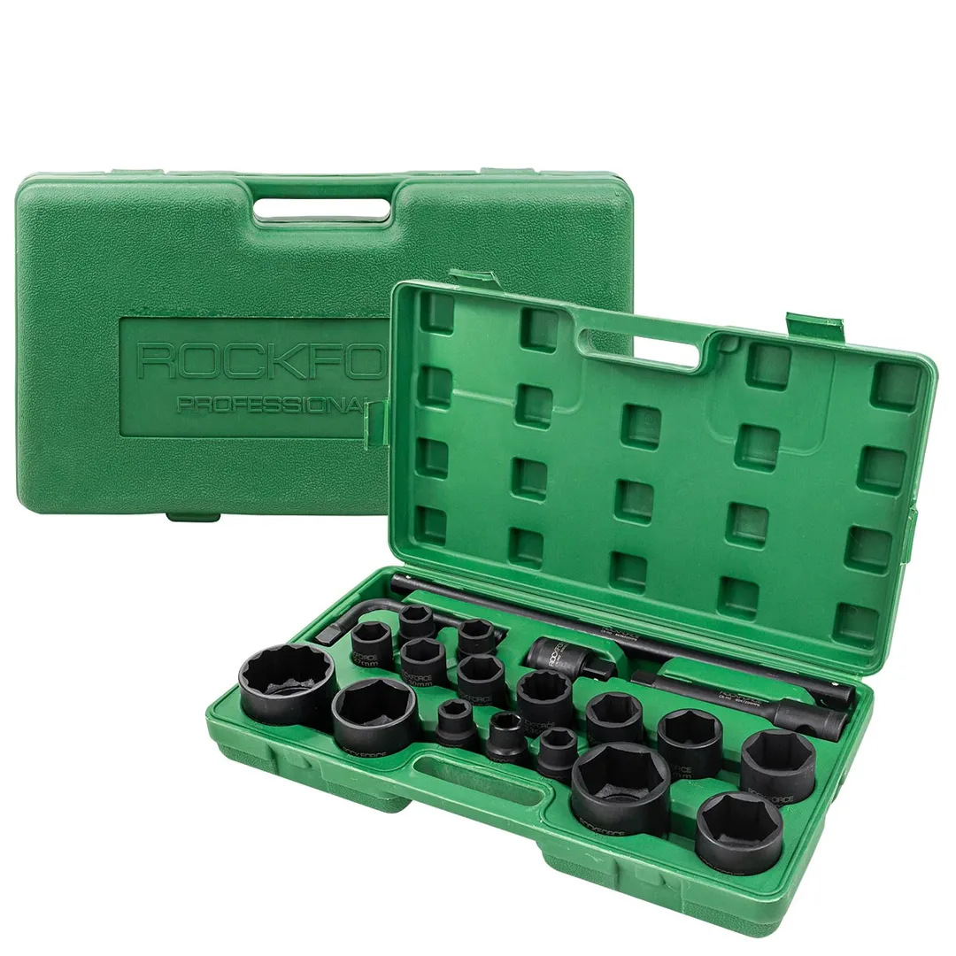 Набор ударных головок 17-65 мм 3/4''&1'' 6-гр&12-гр 20 пр RockForce RF-6204-5MPB