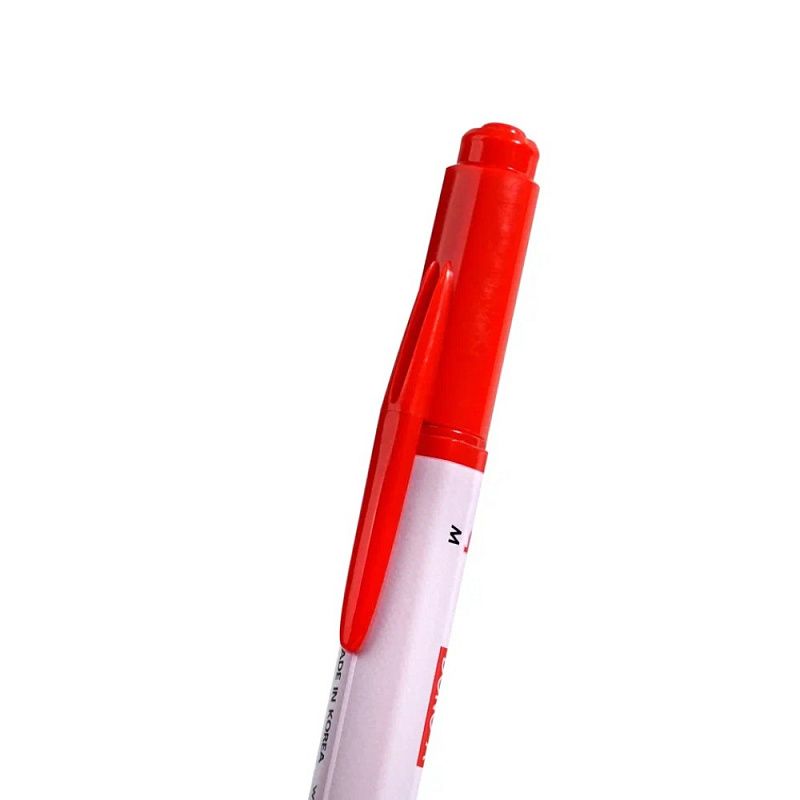 Маркер перманентный "Twin Name Pen", двусторонний, красный