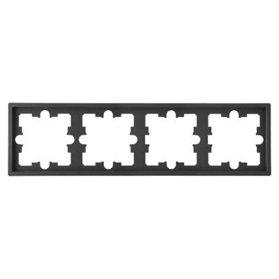 Рамка 4-местная графит Carre Bylectrica ЮЛИГ.735212.594 графит